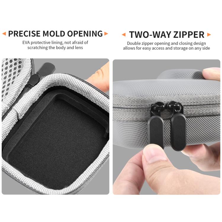 Bolsa de almacenamiento portátil de PU con textura de diamante para Insta360 GO Ultra STARTRC Mini, For Insta360 GO Ultra 1