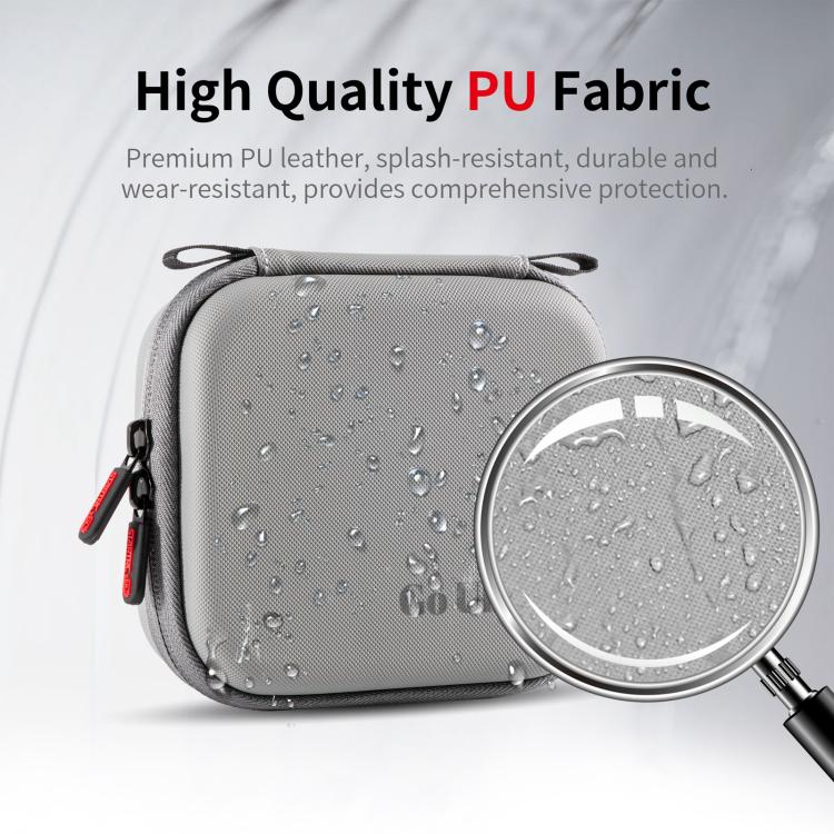 Para la Insta360 GO Ultra STARTRC Standard, caja protectora portátil y bolsa de almacenamiento de PU con textura de diamante., For Insta360 GO Ultra