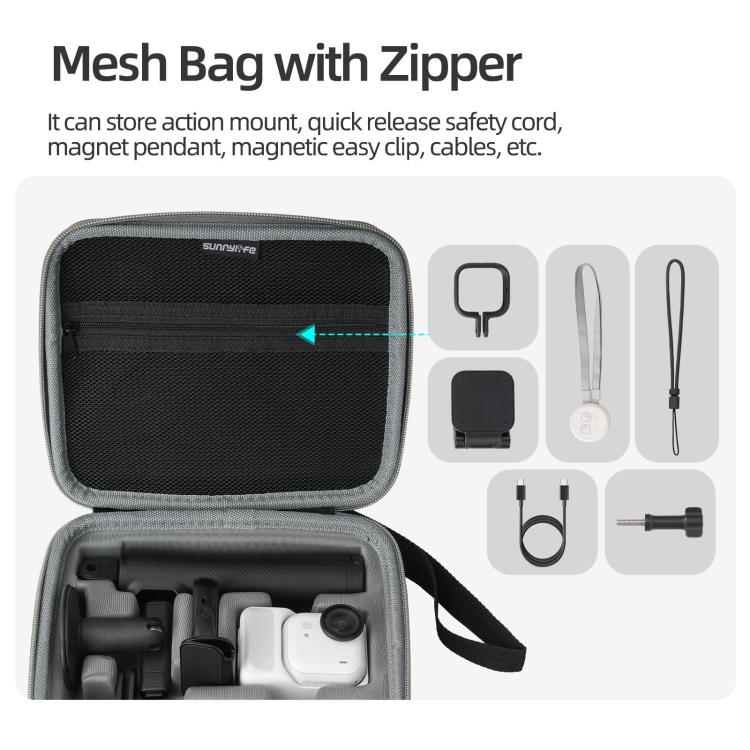 Para la Insta360 GO Ultra, kit completo Sunnylife, caja protectora portátil y bolsa de almacenamiento., For Insta360 GO Ultra