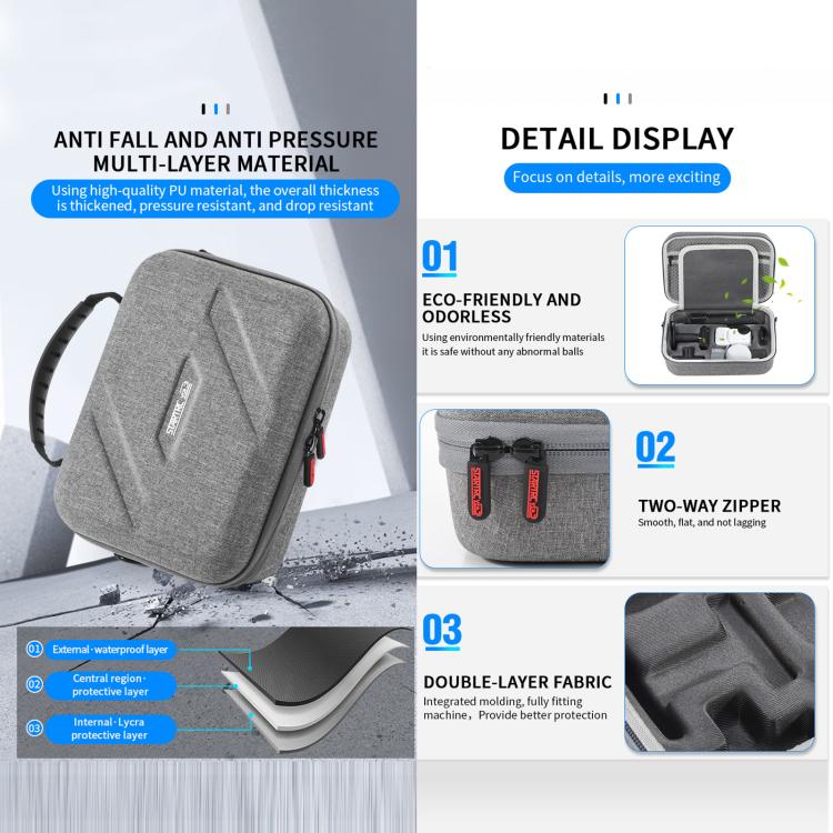 Para el kit completo Insta360 Go Ultra STARTRC, bolso de mano portátil, bolso de hombro y bolsa de almacenamiento de nailon., For Insta360 Go Ultra