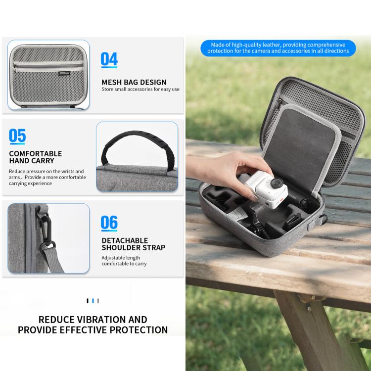Para el kit completo Insta360 Go Ultra STARTRC, bolso de mano portátil, bolso de hombro y bolsa de almacenamiento de nailon., For Insta360 Go Ultra