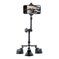 Soporte de abrazadera para teléfono con brazo mágico de fricción articulada con ventosa de tres patas, Tri-leg Suction Cup Magic Arm
