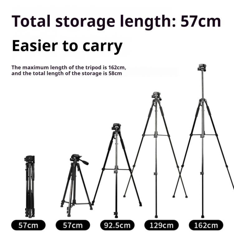 Soporte universal para trípode de selfies en directo de 360° con cabezal y abrazadera para teléfono., Selfie Live Tripod