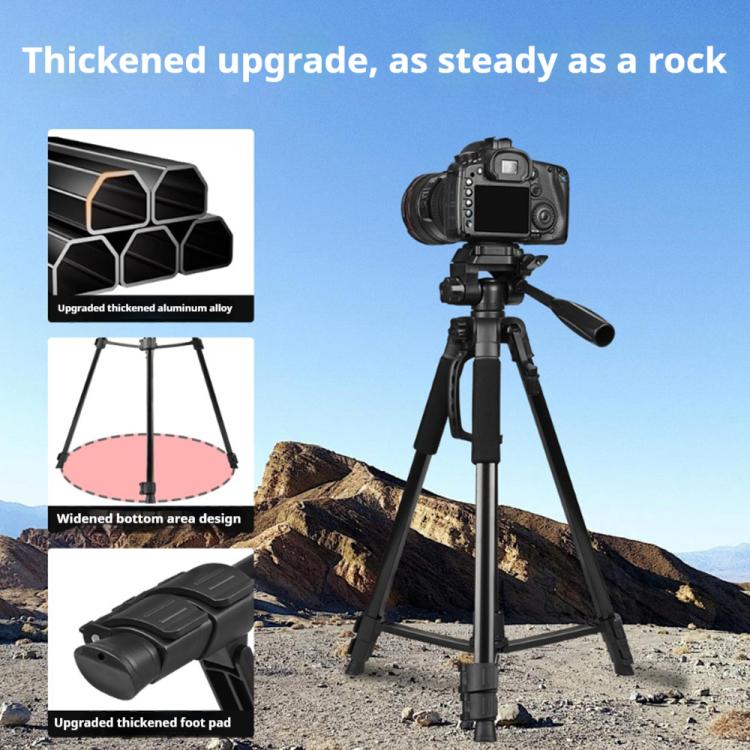 Soporte universal para trípode de selfies en directo de 360° con cabezal y abrazadera para teléfono., Selfie Live Tripod