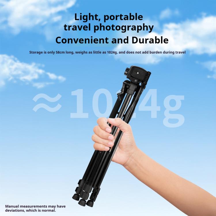 Soporte universal para trípode de selfies en directo de 360° con cabezal y abrazadera para teléfono., Selfie Live Tripod