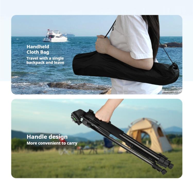Soporte universal para trípode de selfies en directo de 360° con cabezal y abrazadera para teléfono., Selfie Live Tripod