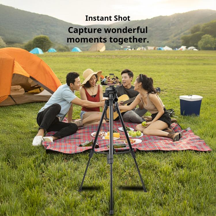 Soporte universal para trípode de selfie en directo 3520 con cabezal y abrazadera para teléfono., 3520 Tripod