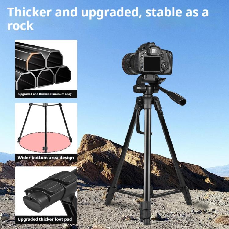 Soporte universal para trípode de selfie en directo 3520 con cabezal y abrazadera para teléfono., 3520 Tripod