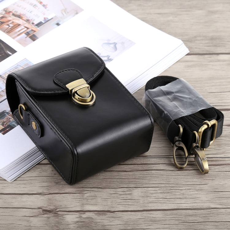 Funda de cuero PU con cierre de hebilla para cámara de cuerpo completo con correa de mano y correa para el cuello para Canon G7X II / G9X Mark II, Sony RX100 / M2, For G7X II, For RX100