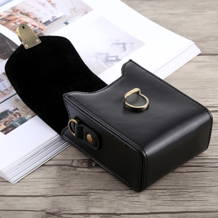 Funda de cuero PU con cierre de hebilla para cámara de cuerpo completo con correa de mano y correa para el cuello para Canon G7X II / G9X Mark II, Sony RX100 / M2, For G7X II, For RX100