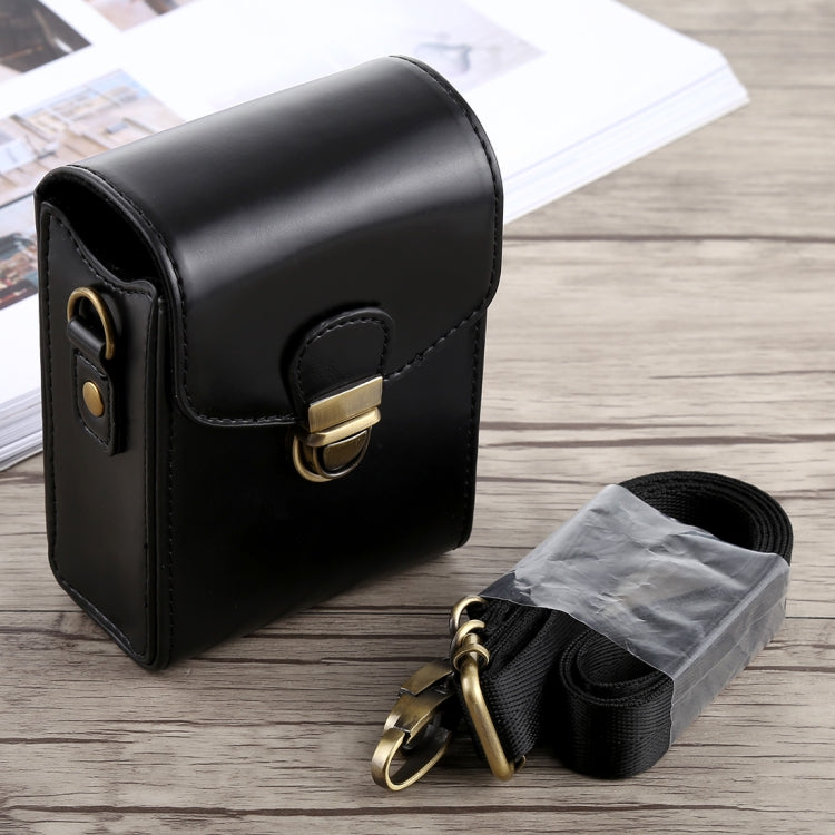 Funda de cuero PU con cierre de hebilla para cámara de cuerpo completo con correa de mano y correa para el cuello para Canon G7X II / G9X Mark II, Sony RX100 / M2, For G7X II, For RX100