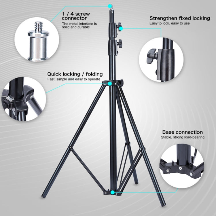 TRIOPO Soporte de iluminación de metal para fotografía profesional de 2,8 m de altura para luz de flash de estudio, 2.8m Height