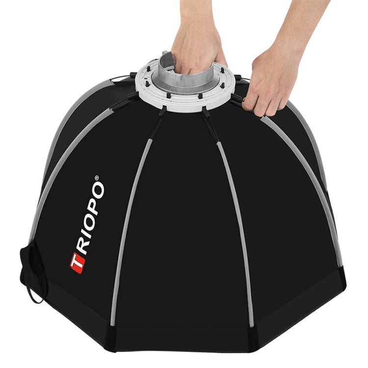 TRIOPO K65 65cm Speedlite Flash Octágono Softbox Parabólico Difusor de Montaje Bowens para Speedlite, K65