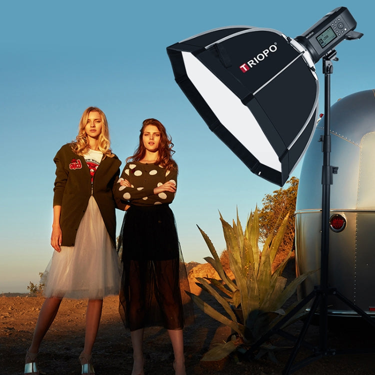 TRIOPO K65 65cm Speedlite Flash Octágono Softbox Parabólico Difusor de Montaje Bowens para Speedlite, K65