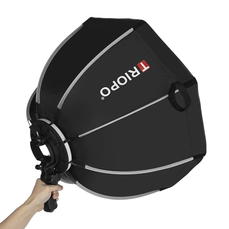 TRIOPO KS55 55cm Speedlite Flash Octagon Difusor parabólico Softbox con mango de montaje en soporte, KS55