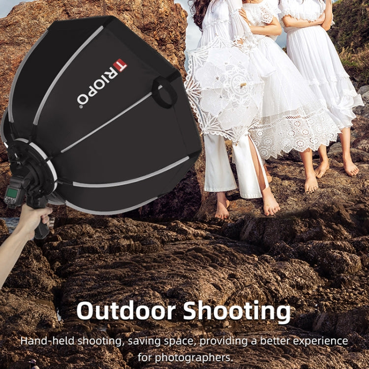 TRIOPO KS55 55cm Speedlite Flash Octagon Difusor parabólico Softbox con mango de montaje en soporte, KS55