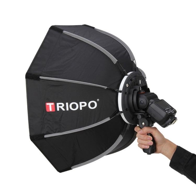 TRIOPO KS90 90cm Domo Speedlite Flash Octágono Difusor Parabólico Softbox con Soporte Mango de Montaje para Speedlite, KS90