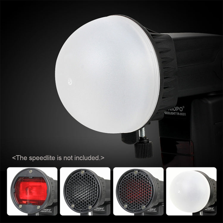 TRIOPO TR-08 Flash Speedlite Honeycomb Magnet Fixing Softbox Kits con 4 filtros de color magnéticos, TR-08