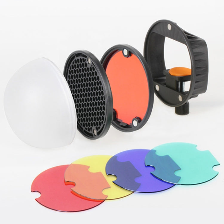 TRIOPO TR-08 Flash Speedlite Honeycomb Magnet Fixing Softbox Kits con 4 filtros de color magnéticos, TR-08