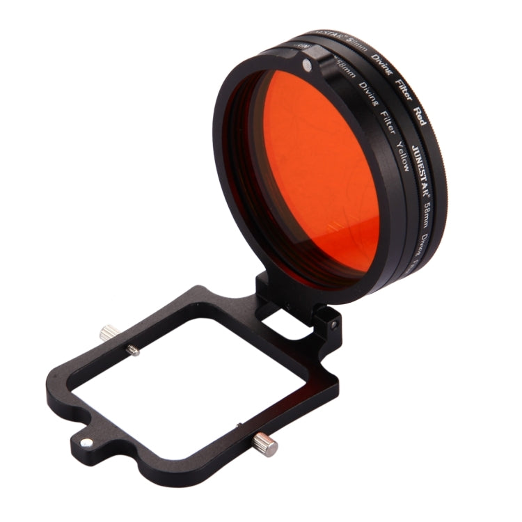 Filtro de lente de buceo amarillo + rojo + morado de 58 mm para GoPro HERO7 Black / 6/5, 58mm 3-color Diving Lens