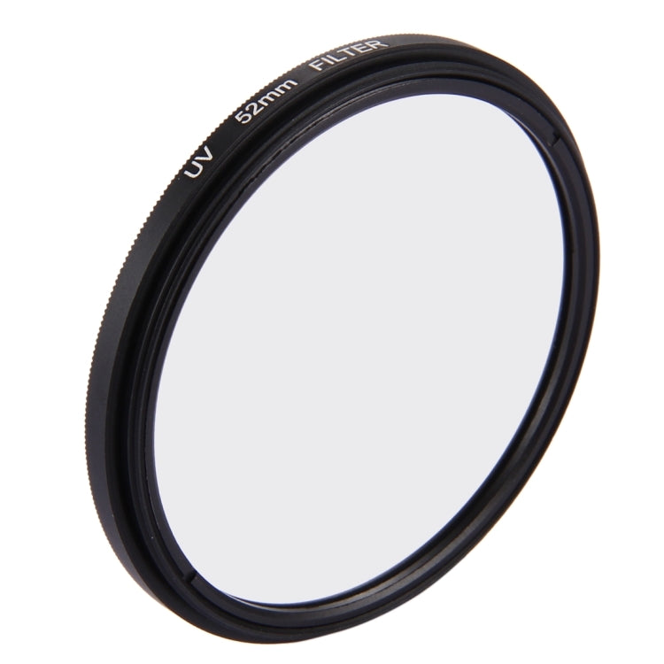 Filtro de lente UV de círculo redondo 3 en 1 de 52 mm con tapa para GoPro HERO7 Black / 6/5, 52mm UV Lens