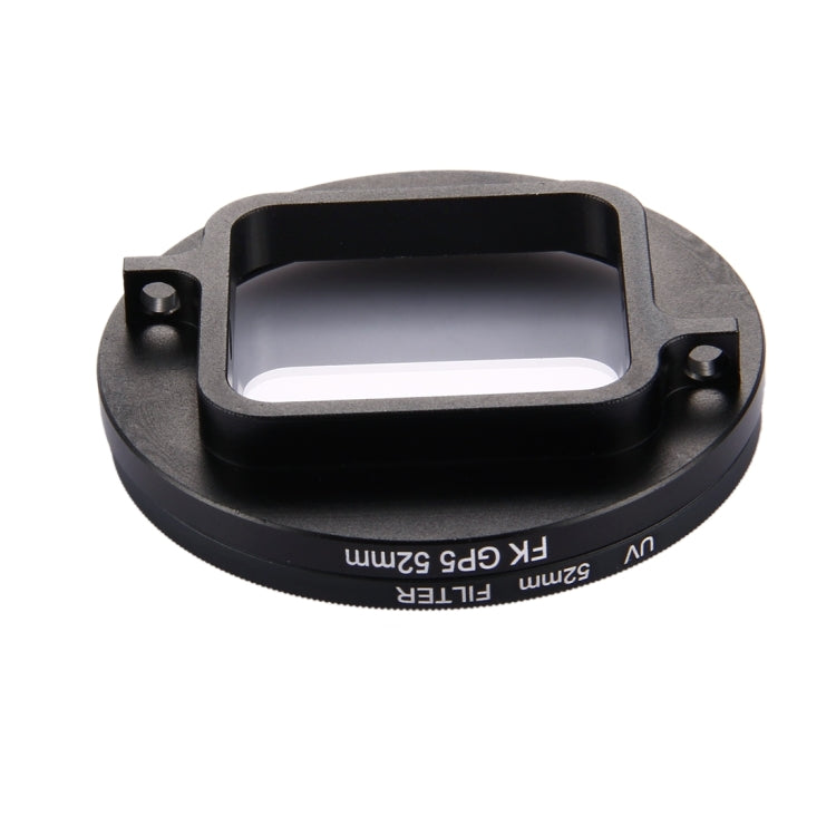 Filtro de lente UV de círculo redondo 3 en 1 de 52 mm con tapa para GoPro HERO7 Black / 6/5, 52mm UV Lens