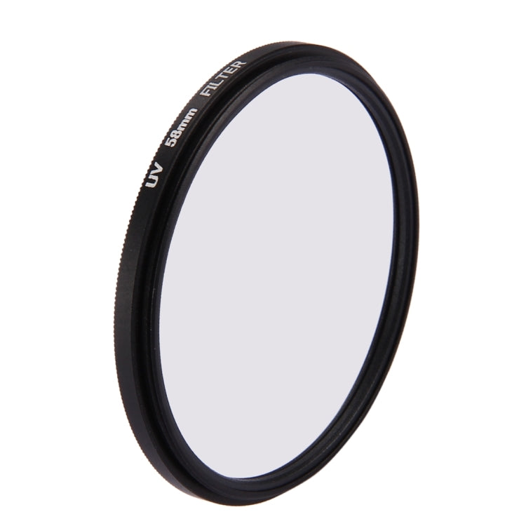 Filtro de lente UV de círculo redondo 3 en 1 de 58 mm con tapa para GoPro HERO7 Black / 6/5, 58mm UV Lens