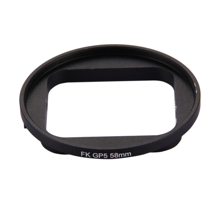 Filtro de lente UV de círculo redondo 3 en 1 de 58 mm con tapa para GoPro HERO7 Black / 6/5, 58mm UV Lens