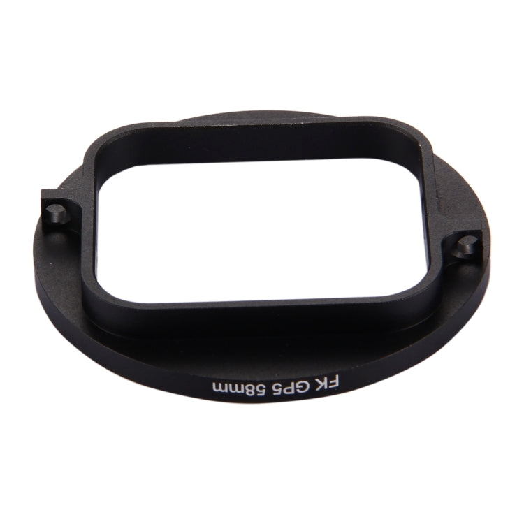 Filtro de lente UV de círculo redondo 3 en 1 de 58 mm con tapa para GoPro HERO7 Black / 6/5, 58mm UV Lens