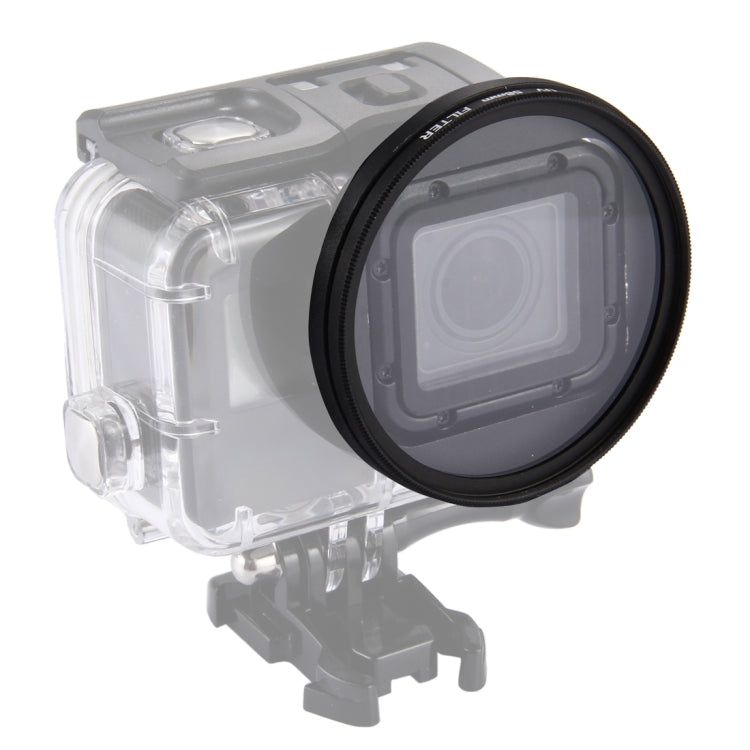 Filtro de lente UV de círculo redondo 3 en 1 de 58 mm con tapa para GoPro HERO7 Black / 6/5, 58mm UV Lens