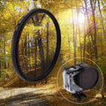 Filtro de lente CPL de círculo redondo 3 en 1 de 58 mm con tapa para GoPro HERO7 Black / 6/5, 58mm CPL Lens
