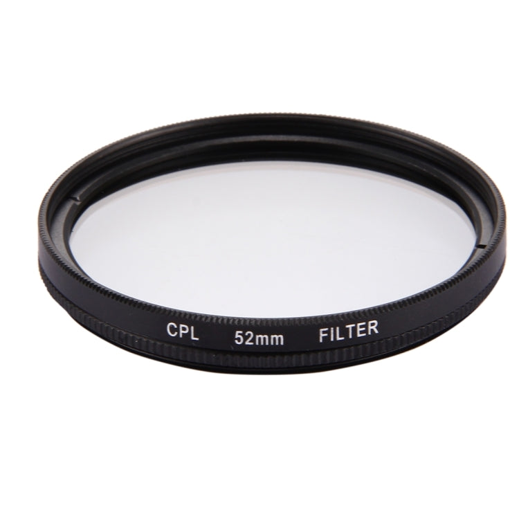 Filtro de lente CPL de círculo redondo 3 en 1 de 52 mm con tapa para GoPro HERO7 Black / 6/5, 52mm CPL Lens