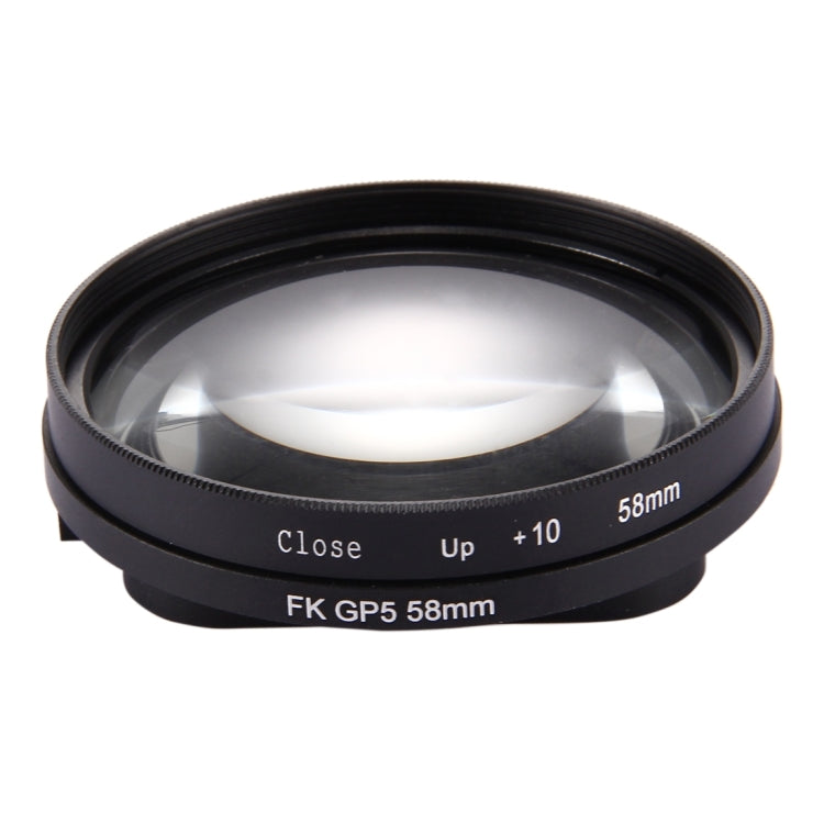 Filtro de lente de primer plano 10X 2 en 1 de 58 mm para GoPro HERO7 Black/6/5, 58mm Close-Up Lens