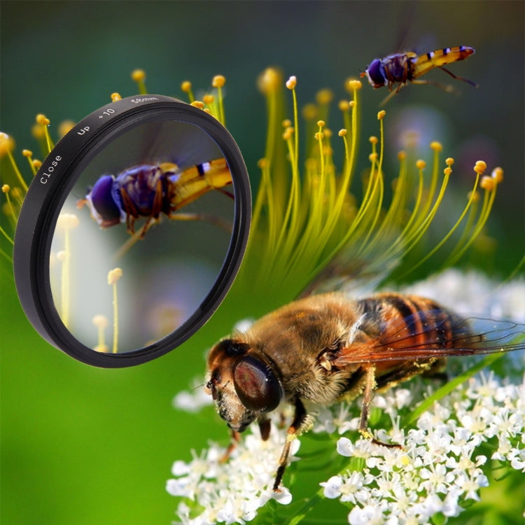 Filtro de lente de primer plano 10X 2 en 1 de 58 mm para GoPro HERO7 Black/6/5, 58mm Close-Up Lens