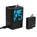 Cargador de baterías duales con cable USB-C / Type-C para GoPro HERO6 /5, Charger with TYPE-C Cable