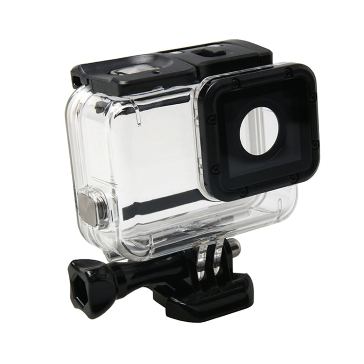Para GoPro HERO6 /5 funda protectora impermeable + cubierta trasera hueca con hebilla montaje básico y tornillo, Waterproof Housing