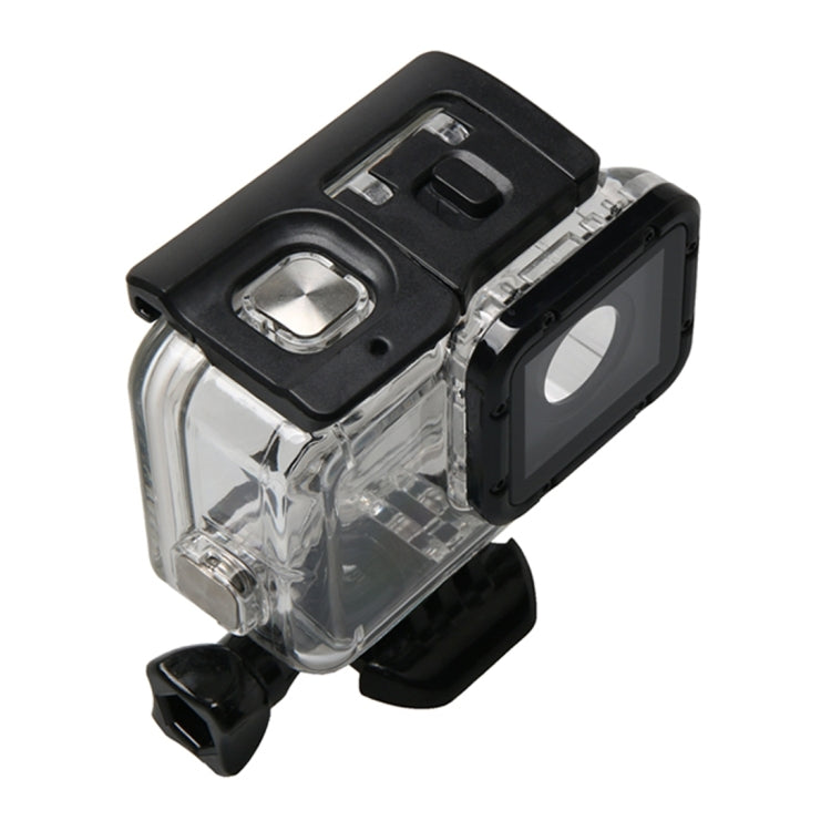 Para GoPro HERO6 /5 funda protectora impermeable + cubierta trasera hueca con hebilla montaje básico y tornillo, Waterproof Housing