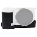 Base de media caja para cámara de cuero PU con rosca de 1/4 de pulgada para Sony ZV-E10 / ZV-E10L, For Sony ZV-E10