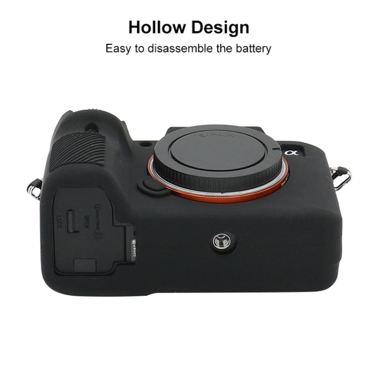 Para Sony A7III / A7S3 / A7RIII / A7SIII Funda protectora de silicona suave, For Sony A7 III / ILCE-7M3 / A7R III