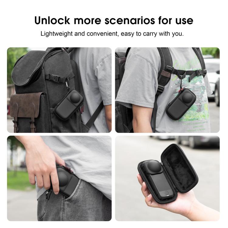 Bolsa de transporte y almacenamiento de PU para cámara Insta360 X4 Air STARTRC, For Insta360 X4 Air