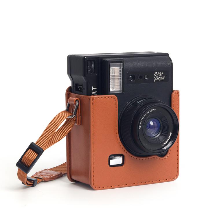Bolso vintage de cuero PU para cámara LOMO Automat Instax