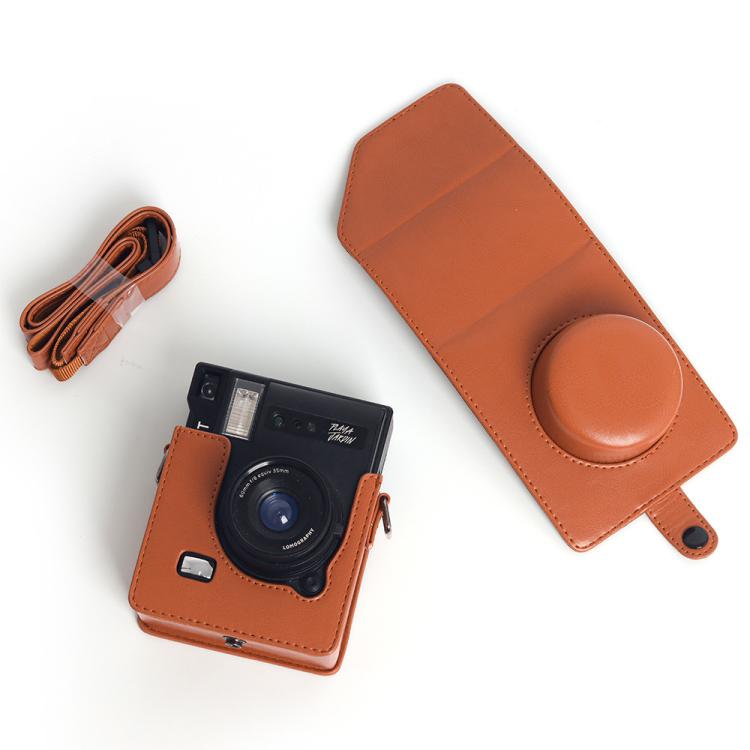 Bolso vintage de cuero PU para cámara LOMO Automat Instax