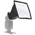 Caja suave plegable para flash portátil, sin soporte para luz de flash, tamaño: 15 x 17 cm (negro + blanco), 15x17cm Rectangle