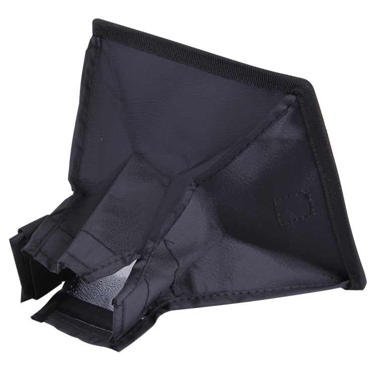 Caja suave plegable para flash portátil, sin soporte para luz de flash, tamaño: 15 x 17 cm (negro + blanco), 15x17cm Rectangle