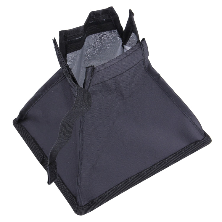 Caja suave plegable para flash portátil, sin soporte para luz de flash, tamaño: 15 x 17 cm (negro + blanco), 15x17cm Rectangle