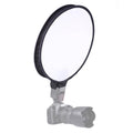 Caja suave plegable para flash de estilo redondo universal de 30 cm, sin soporte para luz de flash (negro + blanco), 30cm Round Style