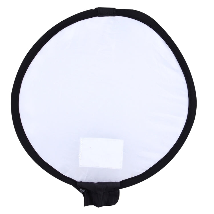 Caja suave plegable para flash de estilo redondo universal de 30 cm, sin soporte para luz de flash (negro + blanco), 30cm Round Style