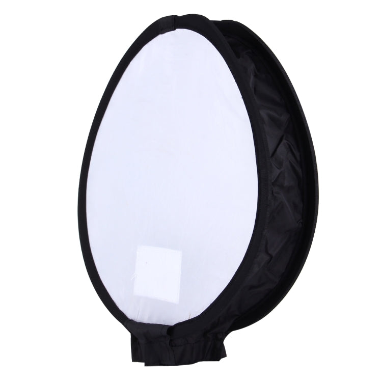 Caja suave plegable para flash de estilo redondo universal de 30 cm, sin soporte para luz de flash (negro + blanco), 30cm Round Style