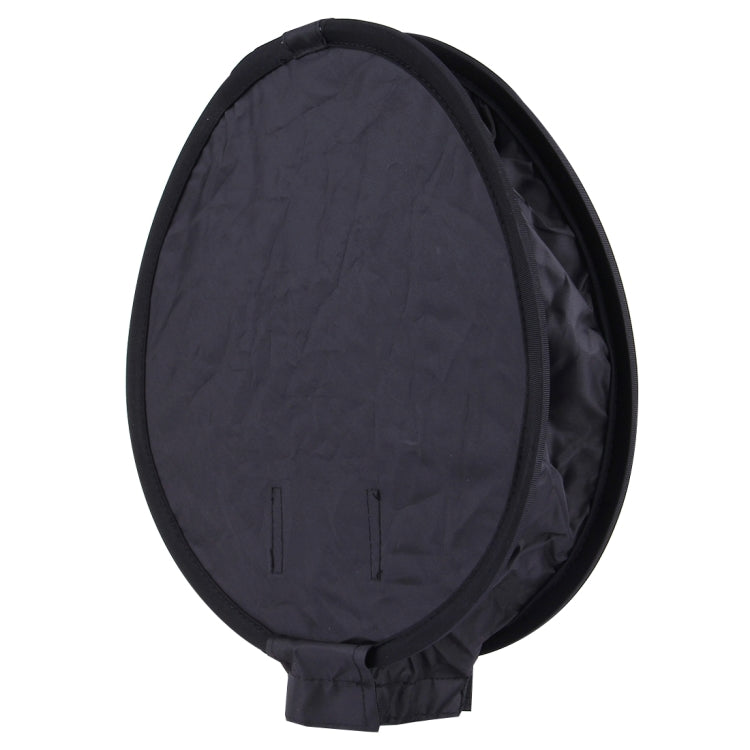 Caja suave plegable para flash de estilo redondo universal de 30 cm, sin soporte para luz de flash (negro + blanco), 30cm Round Style