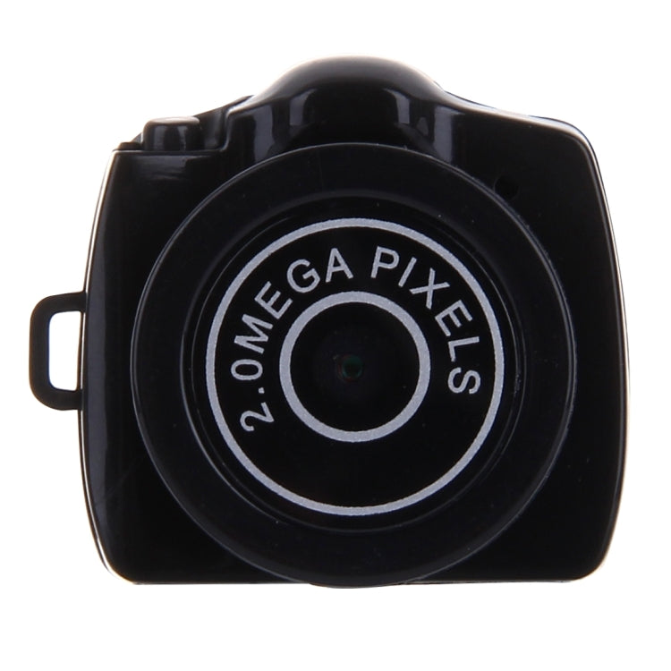 Y2000 HD Deportes al aire libre Ultra-Mini DV Videocámara con grabadora de video digital de bolsillo, compatible con tarjeta Micro SD / TF de 32 GB como máximo (negro), Y2000